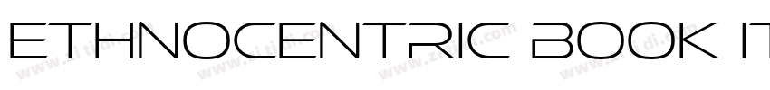 Ethnocentric Book It字体转换